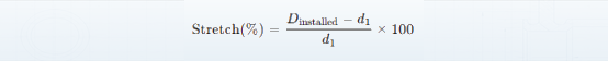 05 o ring stretch formula