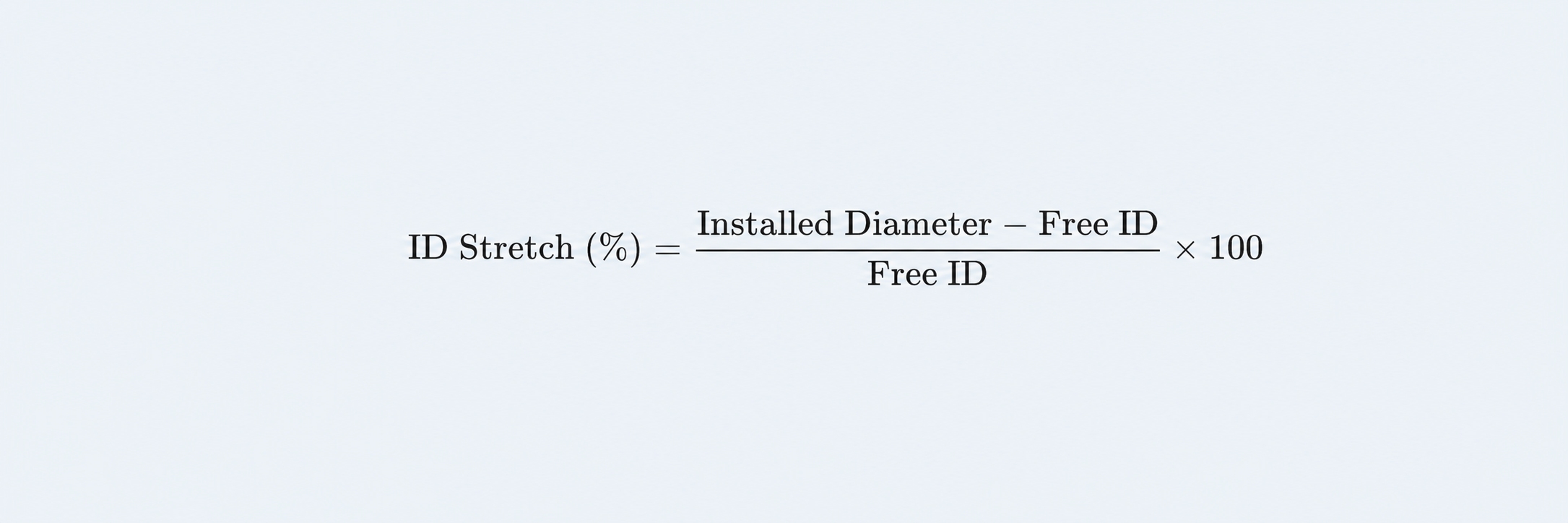 id stretch can be estimated as