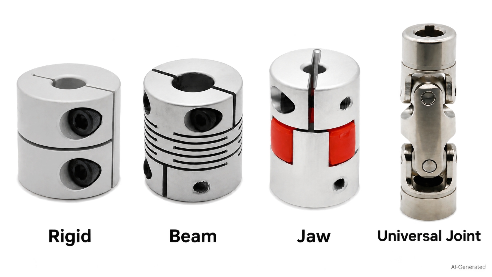Rigid vs Beam vs Jaw vs Universal Joint