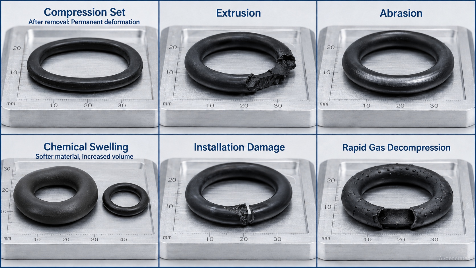 common o ring failure modes comparison