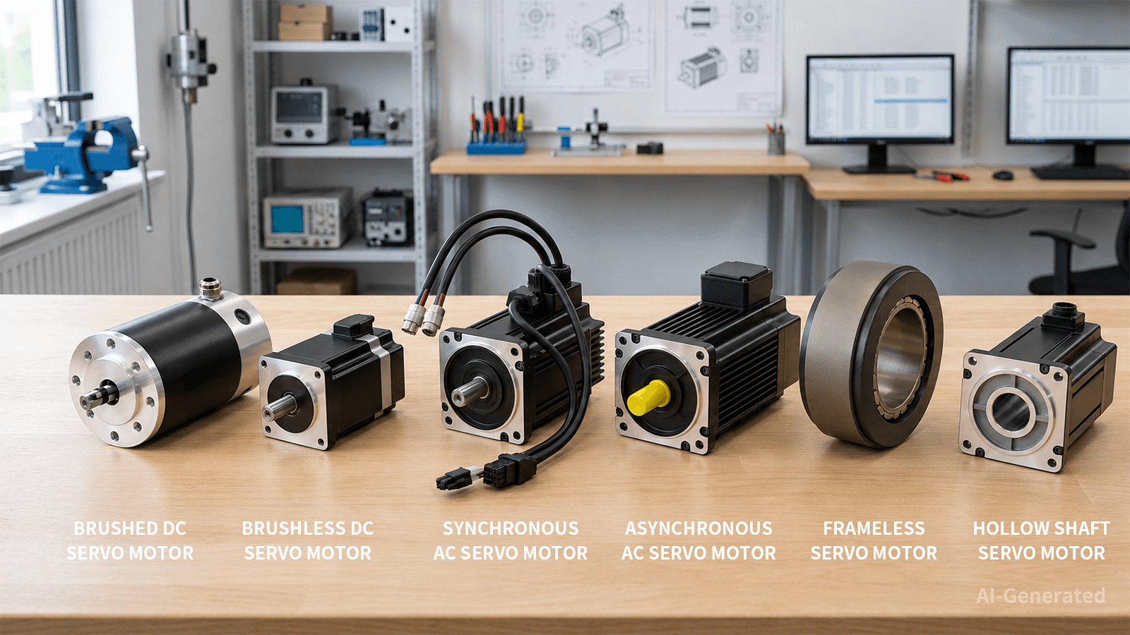 6 common types of servo motors