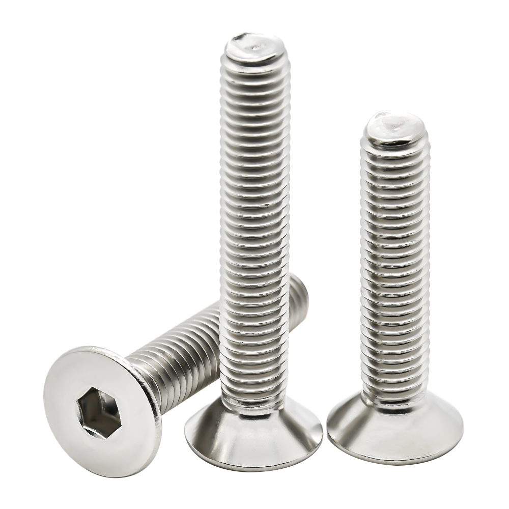 flat head or countersunk socket screws