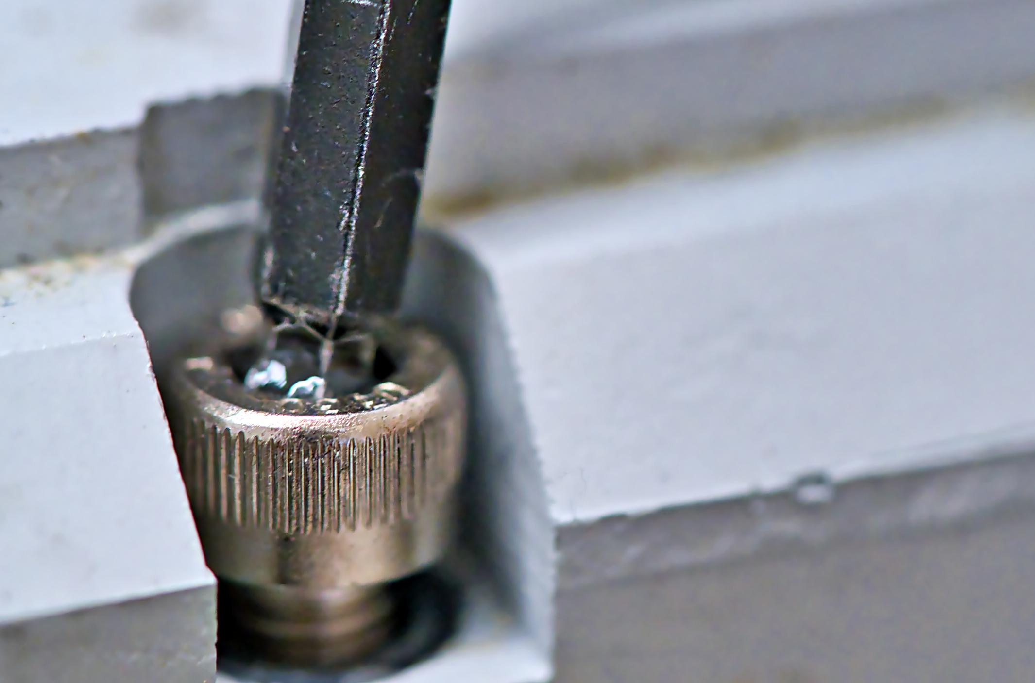 how to remove stripped hex screw