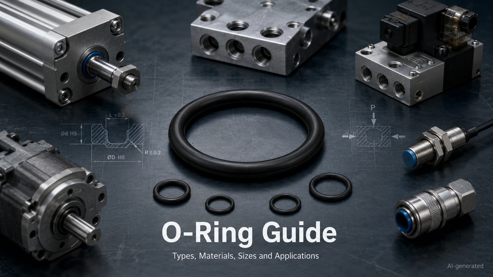 o ring guide types materials sizes applications.