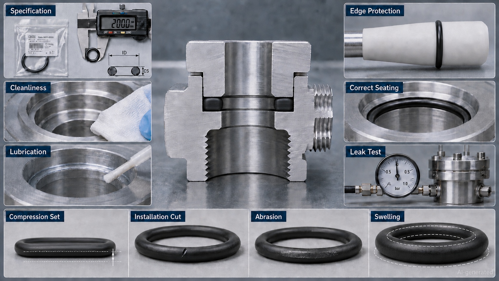o ring installation maintenance checklist