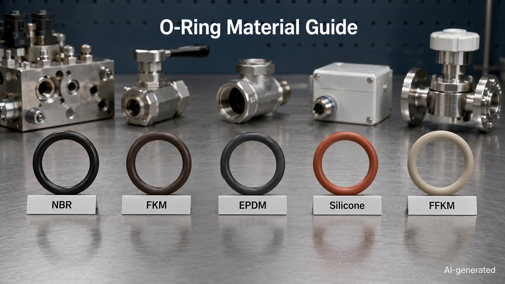 o ring material guide nbr fkm epdm silicone ffkm