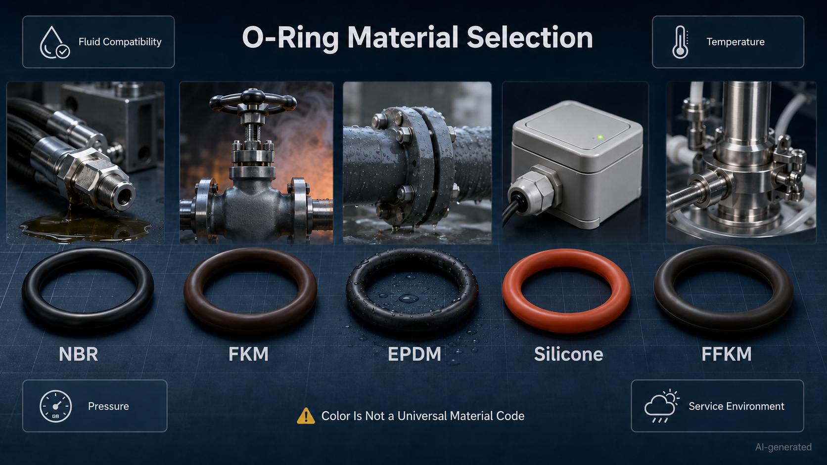 o ring material selection guide