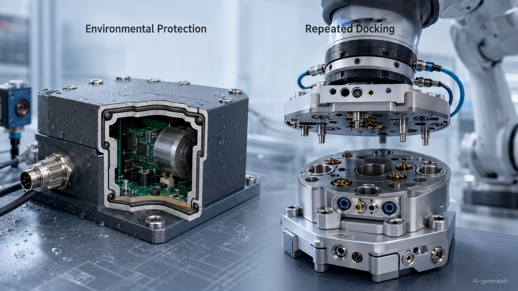 o ring sensor housing robotic tool changer