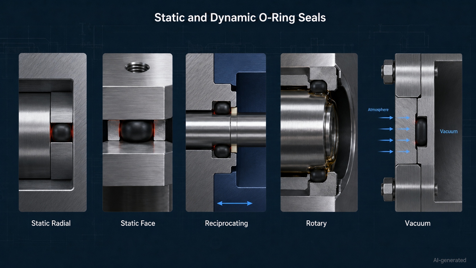 o ring types static dynamic sealing