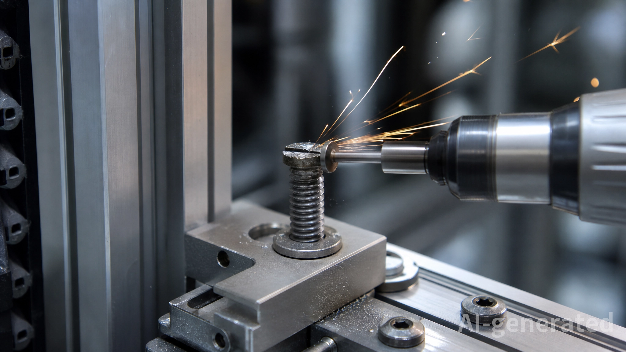 rotary tool slot cutting screw