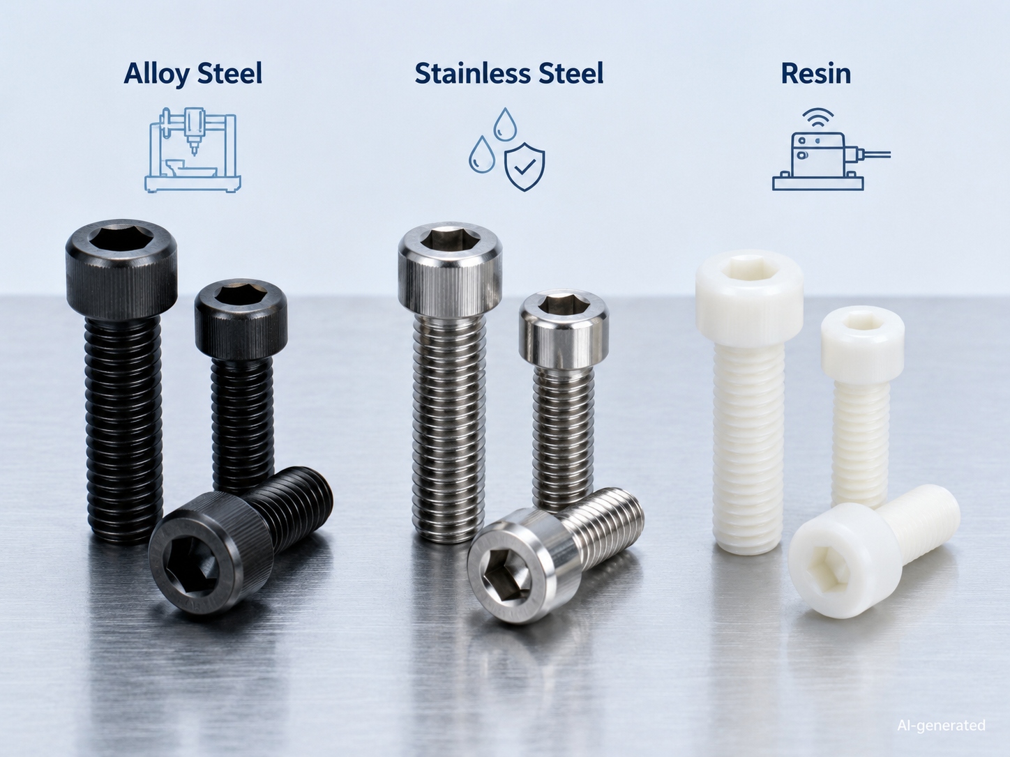 socket head cap screw material comparison
