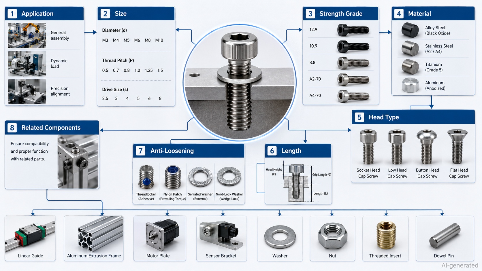 socket head cap screw selection path