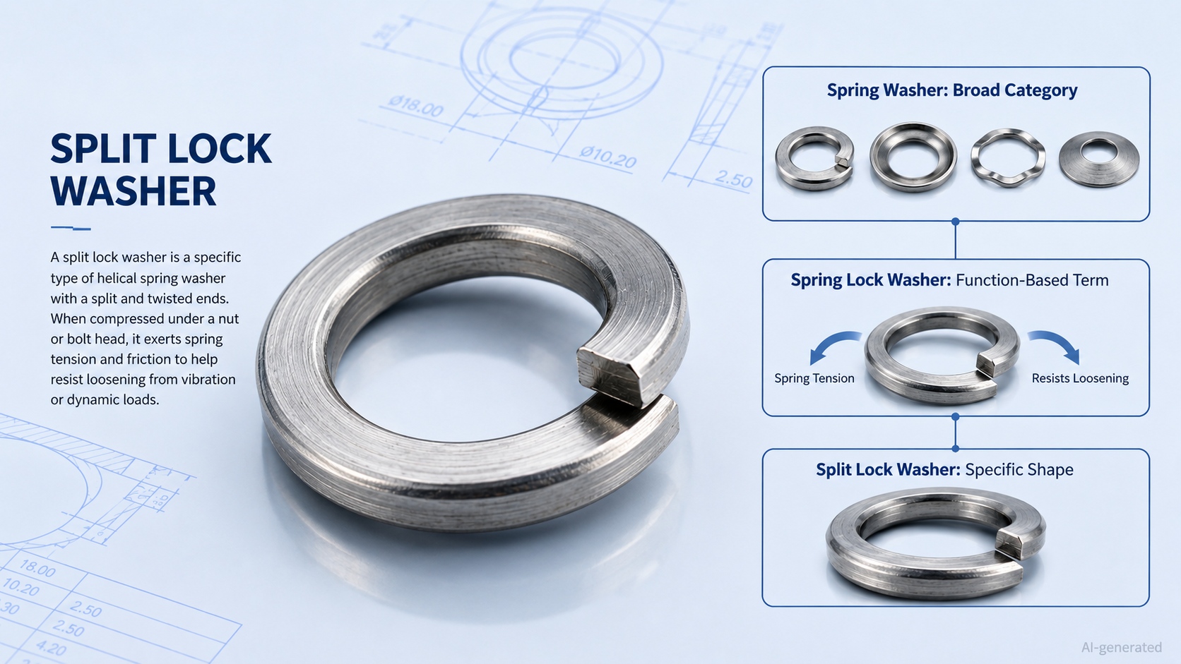 split lock washer definition clarification