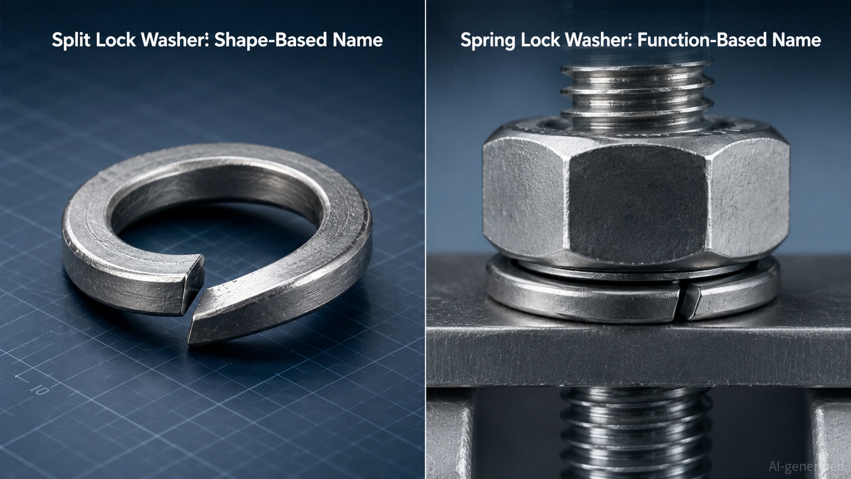 split lock washer vs spring lock washer comparison
