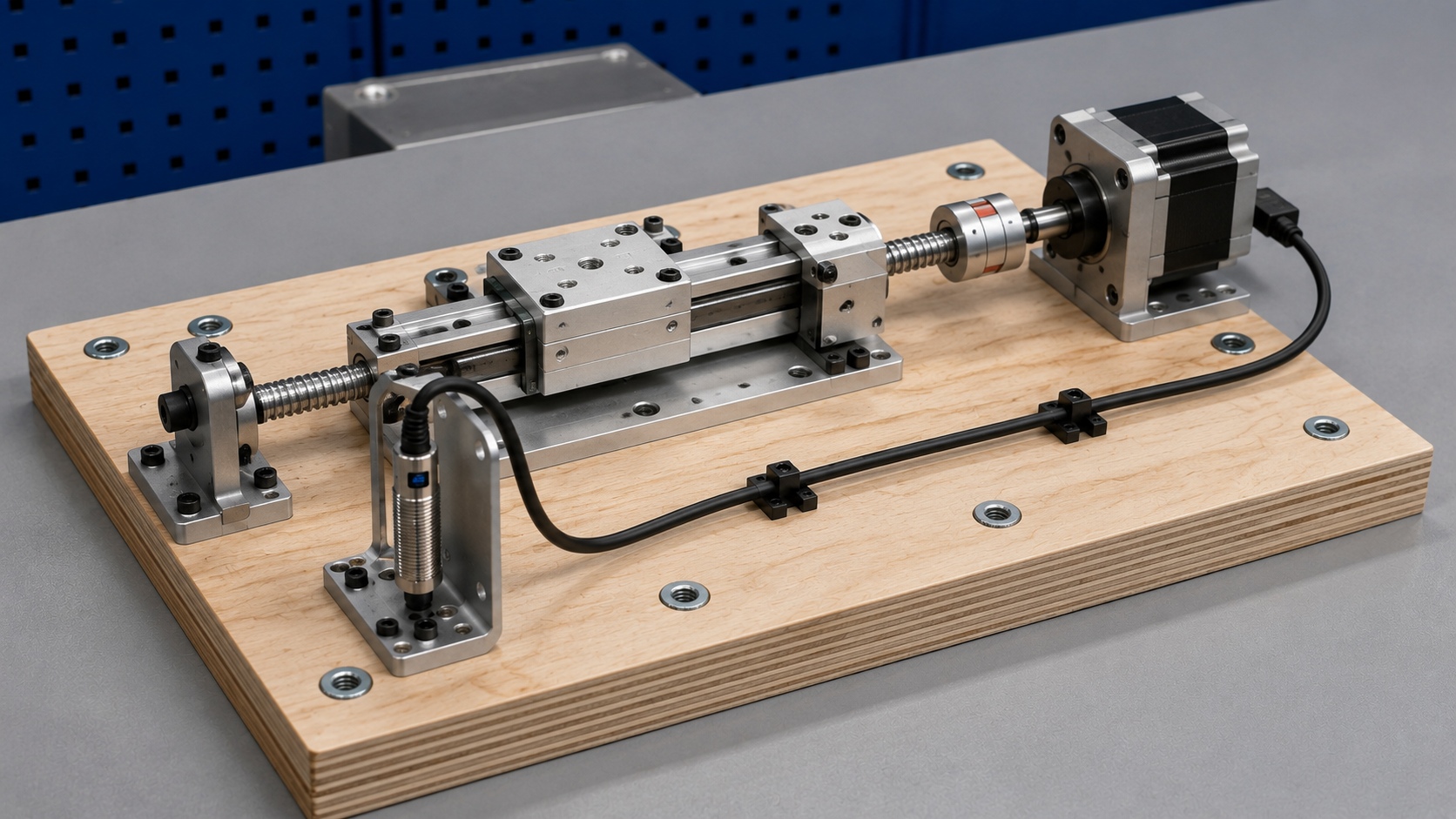 threaded inserts wood mechatronic test bench