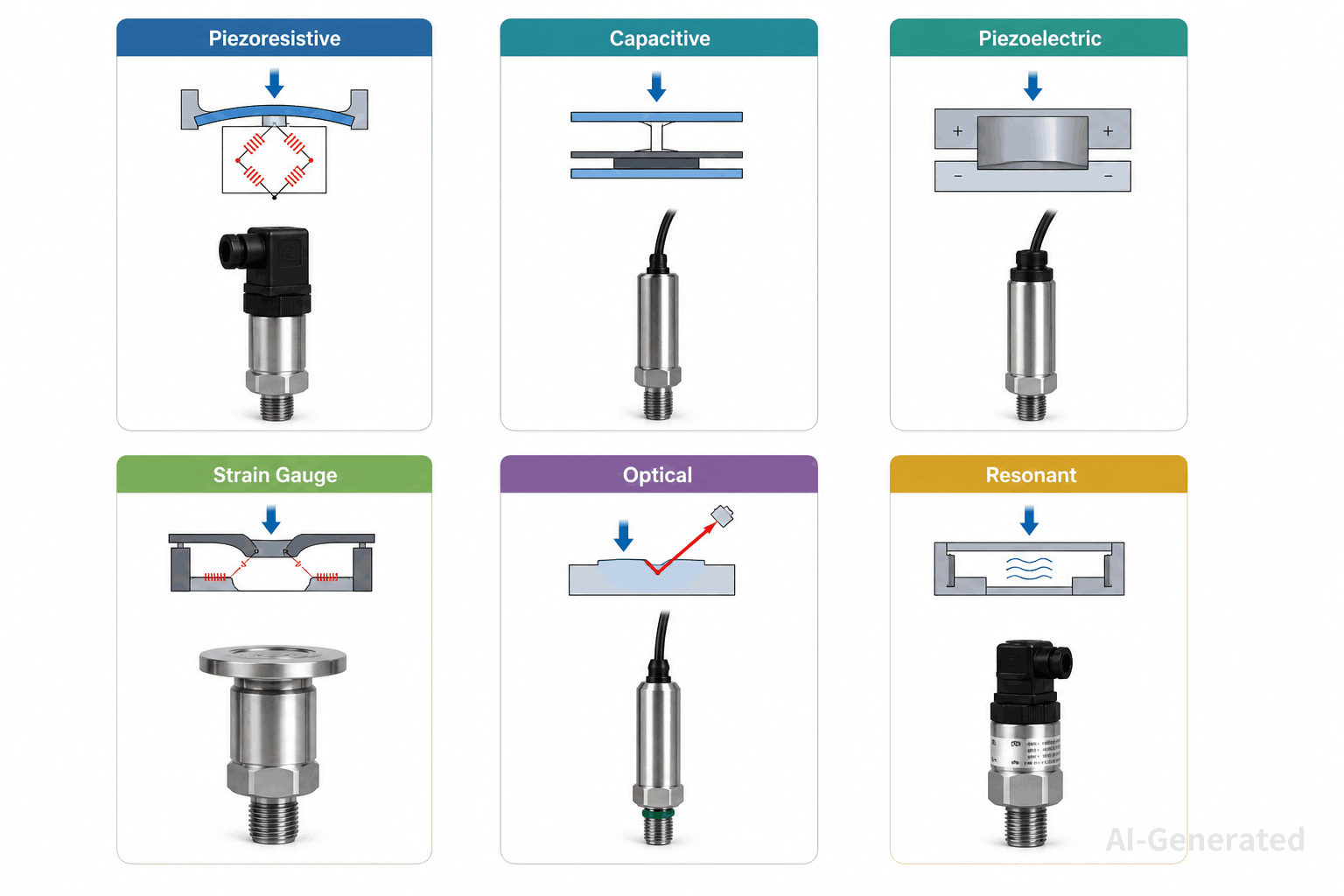 the Different Types of Pressure Sensors