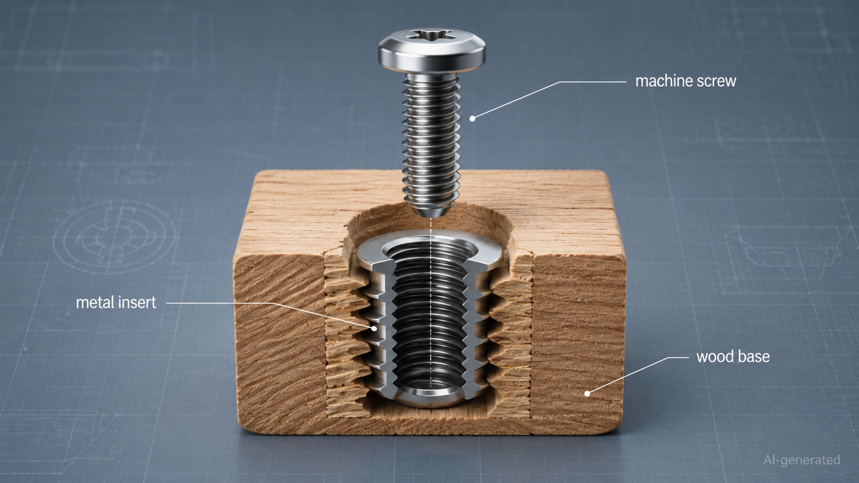 what are threaded inserts for wood