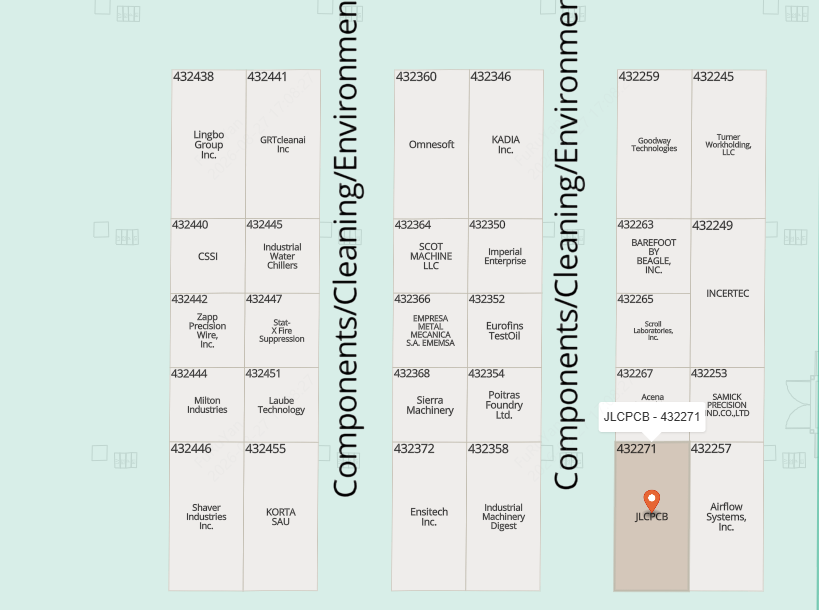 JLC Technology Group Booth Location